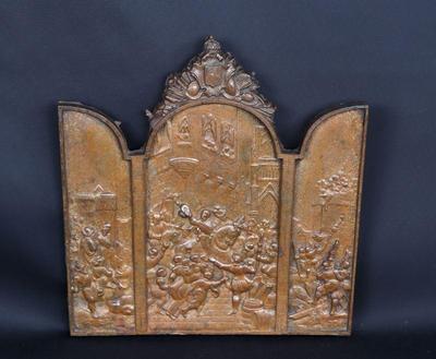Lot 234 bronze plaque of warrior hero