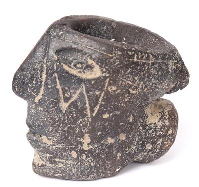 Lot 158 mound builders terracotta tobacco pipe 800 1200 ce
