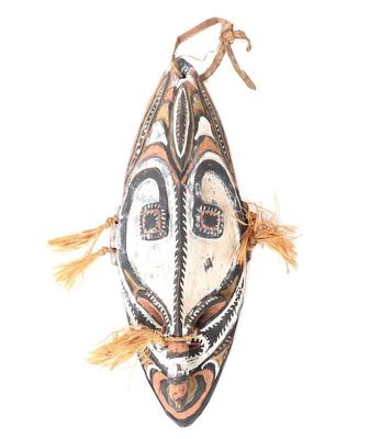 Sale Photo Thumbnail #160: Lot 162 papua new guinea polychrome mask