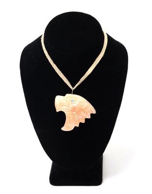 Lot 48 lovely natural agate carved eagle zuni