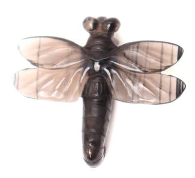 Lot 47 smoky quartz crystal dragonfly