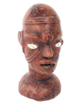 Lot 186 bembe ritual vellum wrapped ancestor head