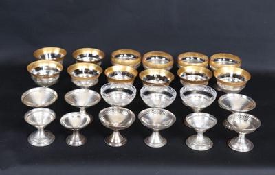 Lot 263 sterling silver sherbets