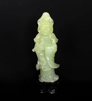 Lot 132 carved immortal of guanyin