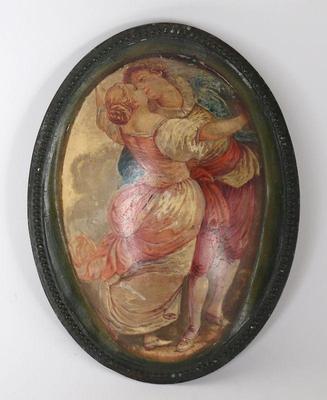 Lot 225 vintage wall plaque of dancing man and woman