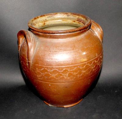 Lot 115 antique french salt glazed jug