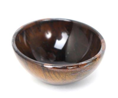 Lot 90 gorgeous tiger eye carved bowl