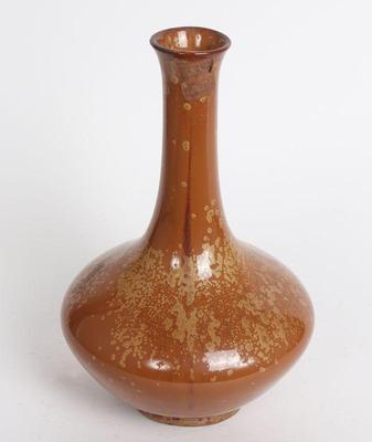 Lot 143 chinese brown speckle glazed vase