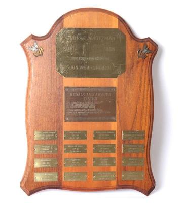 Lot 63 comerative plaque of us navy medals