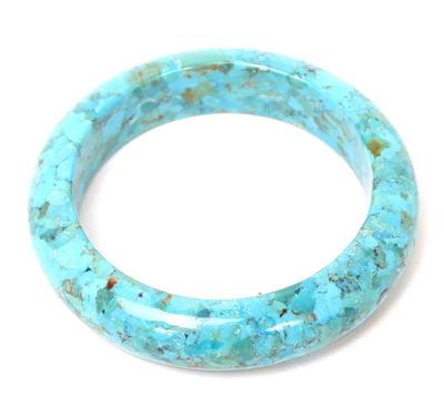 Lot 41 gorgeous large all natural turquoise bangle