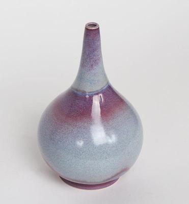 Lot 142 chinese purple drip glaze vase