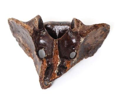 Lot 103 fossilized mammoth joint section