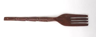 Lot 68 large wooden wall fork