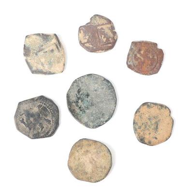 Lot 79 collection of 7 medieval copper coins