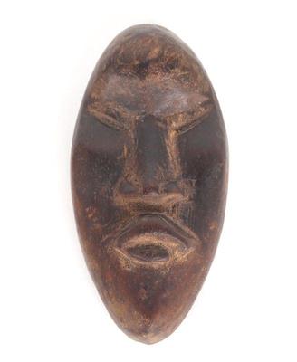 Lot 206 african miniature passport mask ivory coast