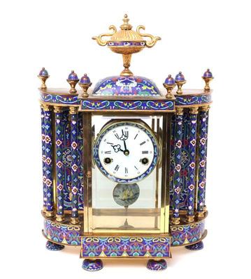 Lot 257 fine cloisonne mantle clock