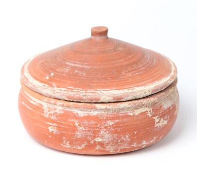 Lot 211 ancient clay terra chiara cooking vessel