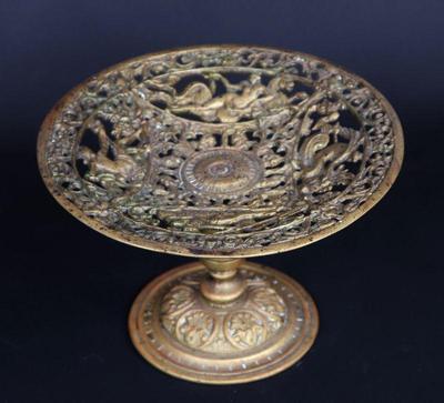 Lot 231 brass pierced poseidon tazza