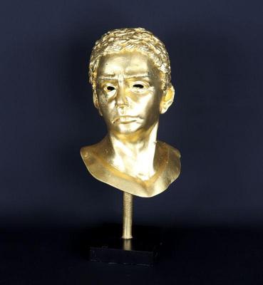 Lot 247 bright roman bronze style bust of senator