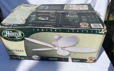 Hunter hatteras ceiling fan nib