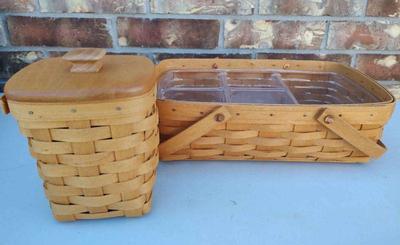 Longaberger spooner small gathering baskets