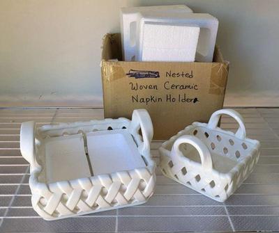 Ceramic nesting baskets
