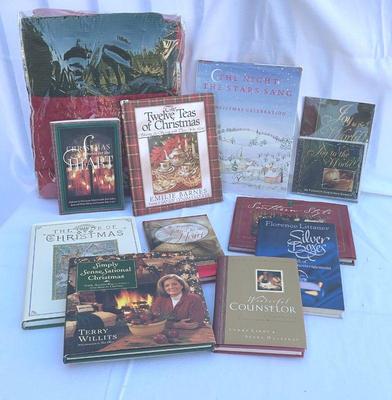 Christmas books throw