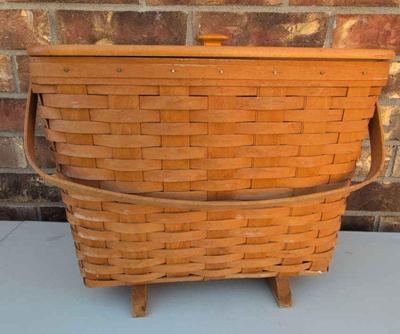 Longaberger footed basket
