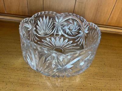 Vintage Crystal Serving Bowl