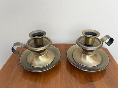 Pair Of Brass Candlesticks