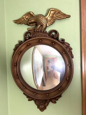 Syroco Eagle Mirror With Convex Glass