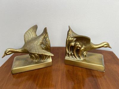 Pair Of Midcentury Brass Lamps