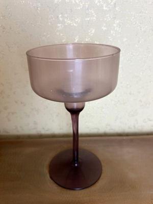 Purple Blown Glass Chalice