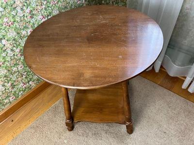 Round Top Maple Occasional Table