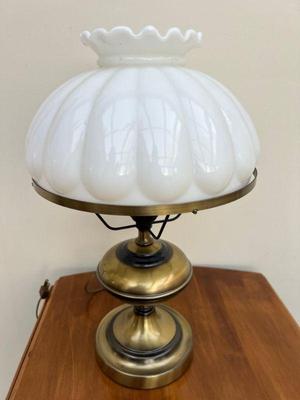 Pair Of Midcentury Brass Lamps