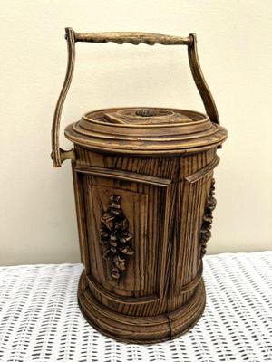 1970s Faux Wood Ice Bucket