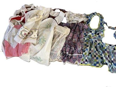 Grouping Of 1950s Handmade Aprons