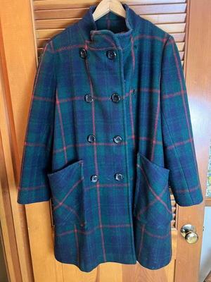 Vintage Norgail Ltd. New York Plaid Wool Coat