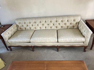 Tufted Vintage French Provincial Sofa