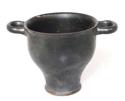 Lot 251 large campania black glaze skyphos 4th c. bce