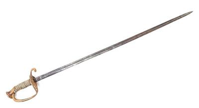 Lot 11 us navy etched sword w d grip
