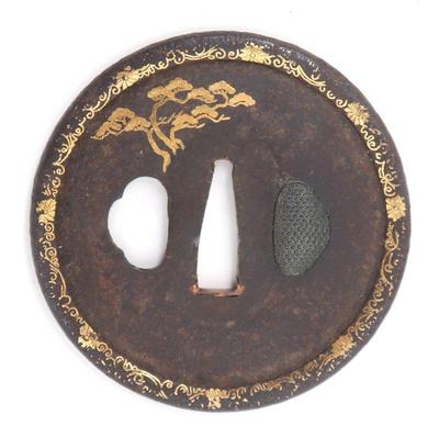 Lot 79 fine japanese gilt tsuba edo 1603 1868