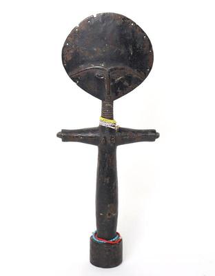 Lot 573 african hand carved fertility doll