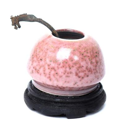 Lot 521 gorgeous chinese flambe glazed water pot wspoon