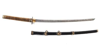 Lot 68 ornate vintage samurai style sword w scabbard