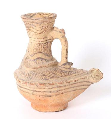 Lot 450 elaborate ghurid pottery bird form pouring vessel