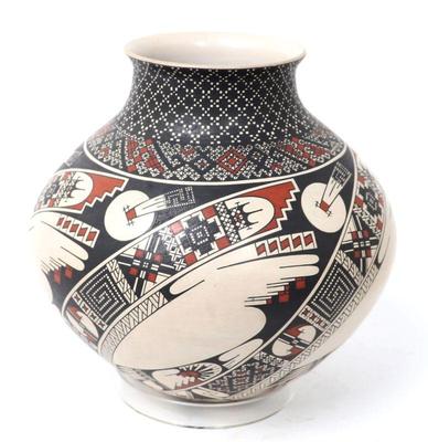 Lot 530 pueblo pottery vase by damian quezada