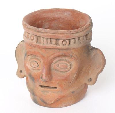 Lot 317 costa rican pottery trophy head 300 500 ad