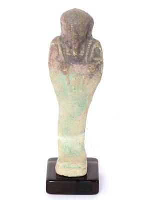 Lot 248 egyptian faience green glazed ushabti