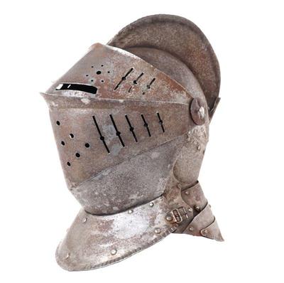 Lot 133 european medieval style close helm 17th c. style